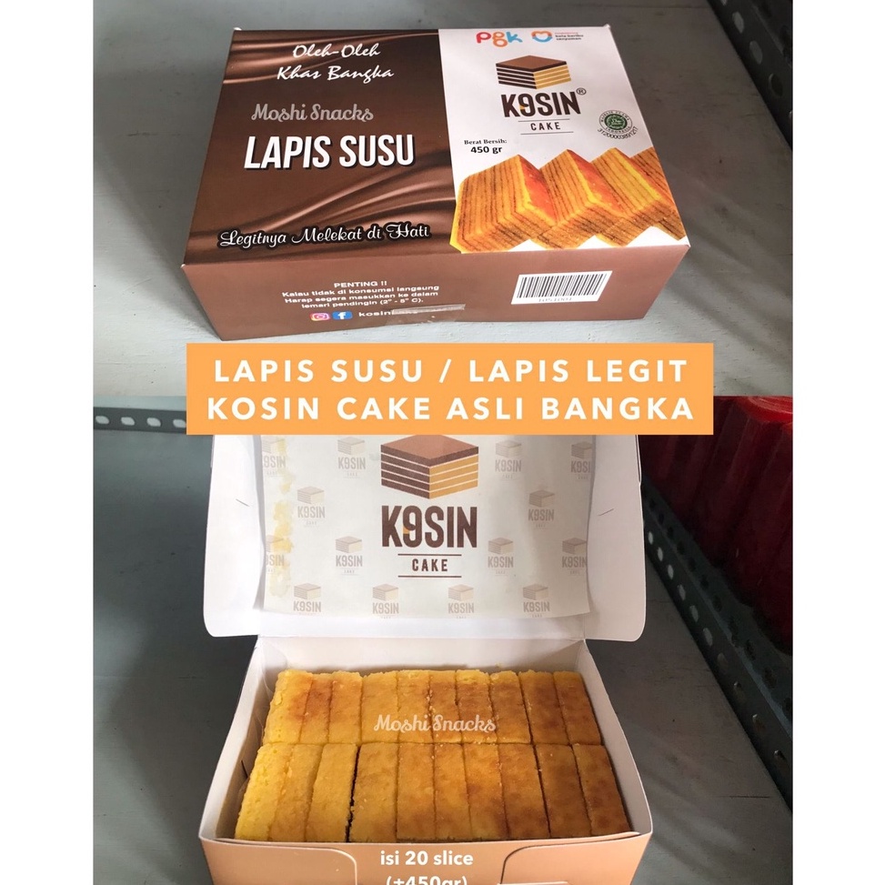 

✨SHOPEE MALL✨ Kue Lapis Bangka KOSIN CAKE Halal / Kue Lapis Susu Asli Bangka / Kue Besar Bangka / Ready Lapis Legit Thaipan grosir