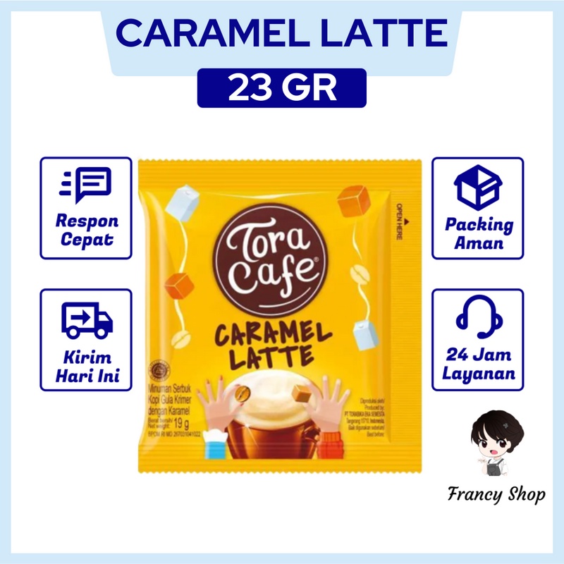 

Kopi Instan Sachet Tora Cafe Caramel Latte 23 gr