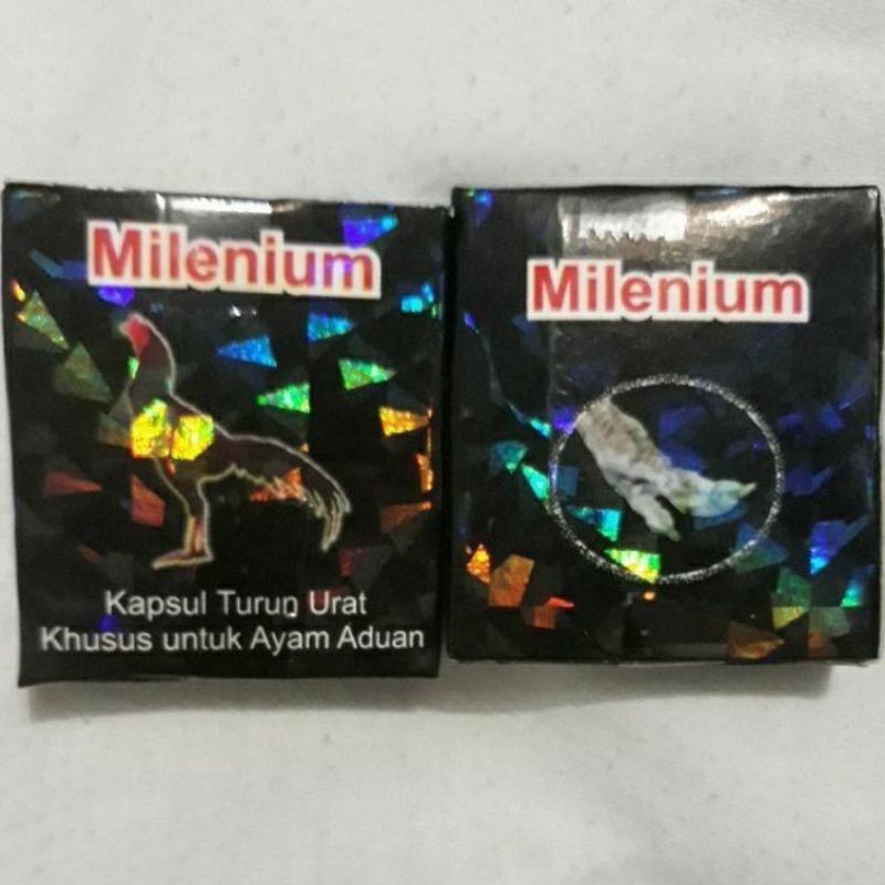MILENIUM obat turun urat atau kaki bengkak ayam aduan kapsul