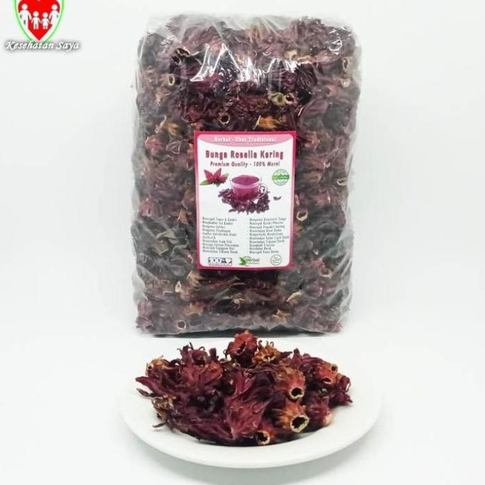 

New Bunga Rosella Merah Kering 500 Gram / Teh Rosella