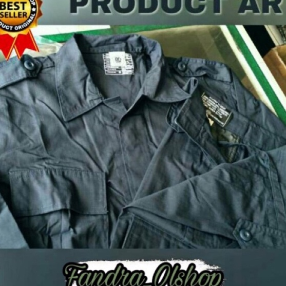 Banyak Peminat Baju Setelan PDL Hitam Brimob Merk AR bahan Ripstok / Drill. Kualitas Terbaik !