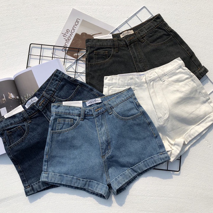 Star Seller. Celana jeans pendek wanita high waist hot pants jeans stretch seksi ootd korean style