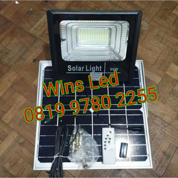 Lampu Sorot Led Tenaga Surya 60W Tembak Solar Panel 60Watt 60 Watt