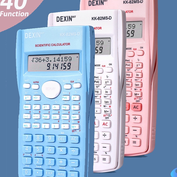 

[R㊠D ✉Q) Kalkulator Color Function Scientific Kalkulator 24 Fungsi Kalkulasi 3 Warna 1700 scientific calculator KK-82MS-D- banyak diminati..!