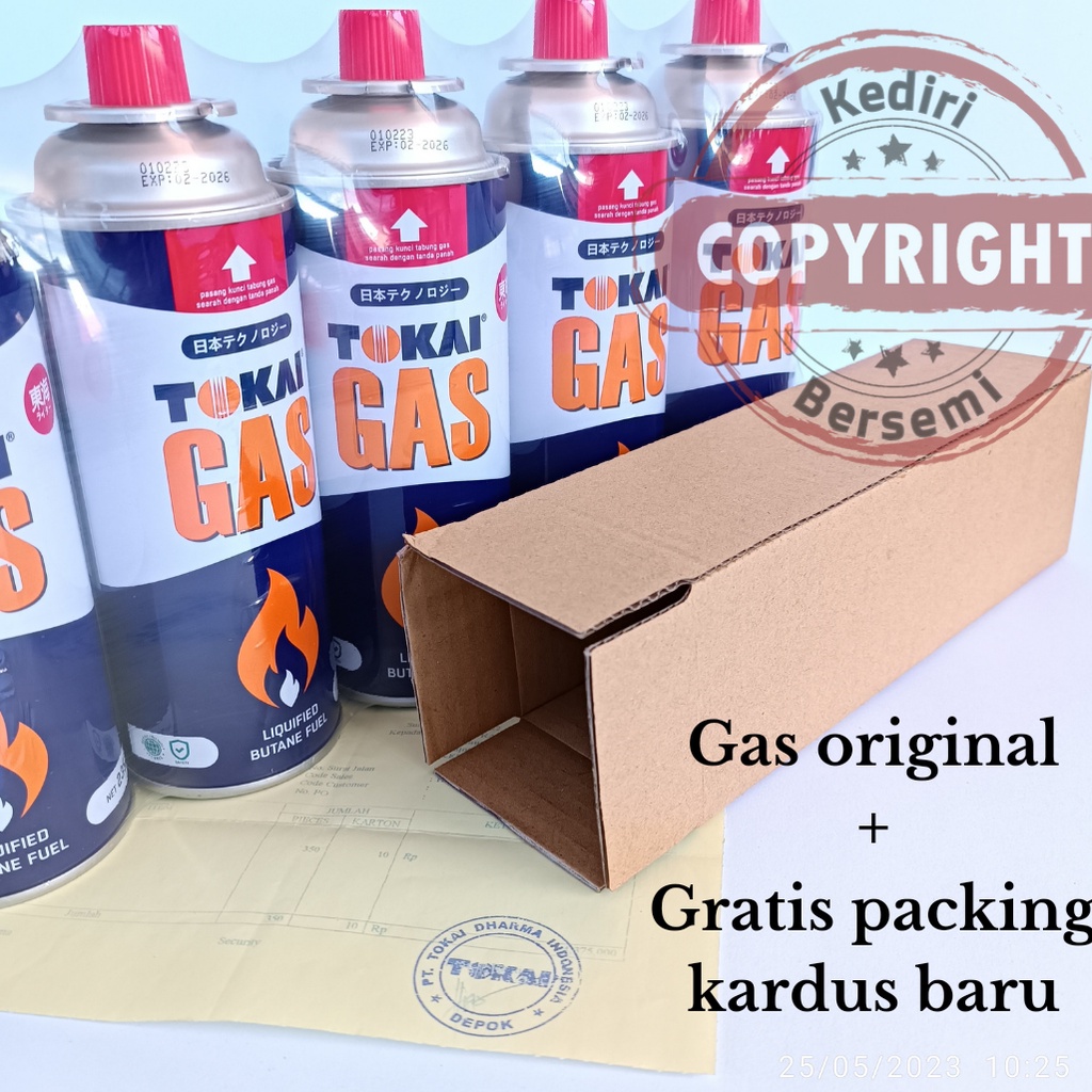 ✨TERBARU✨ gas portable 235 gram, gas kaleng kompor camping,gas portabel  merk tokai bukan hicook 