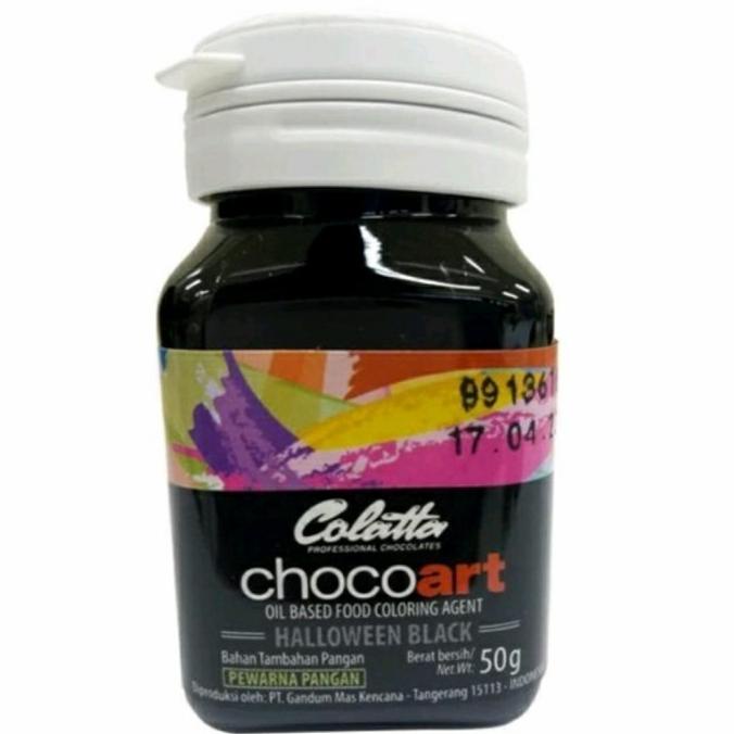 

~~~~~] Colatta Chocoart Halloween Black Pewarna Makanan Choco Art 50 gr