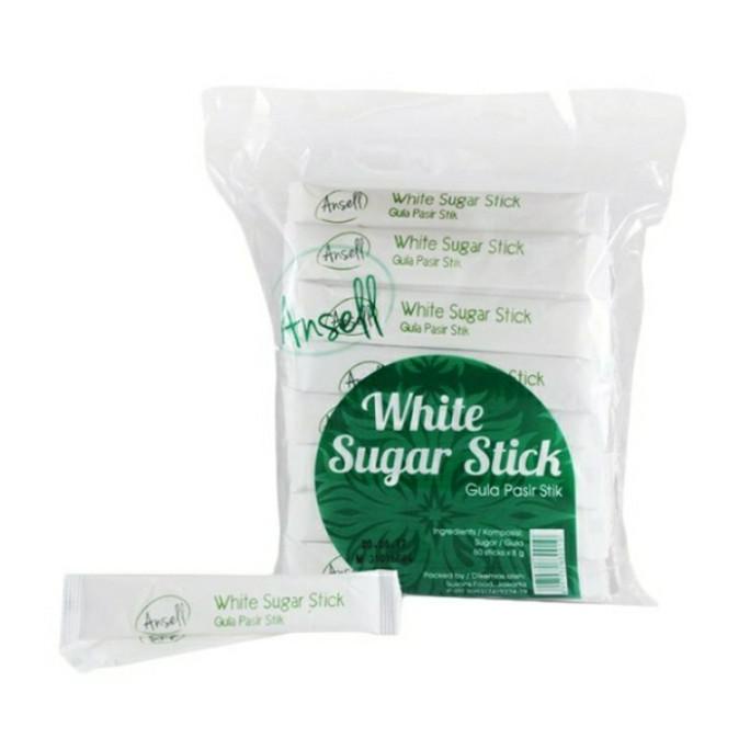 

`````````] Ansell White Sugar Stick (gula putih) 60's