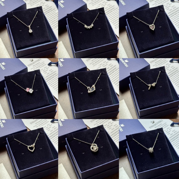 Star Kalung Swarovski - Swarovski Necklace - Swarovski Swan Necklace Kalung ORIGINAL 100% 