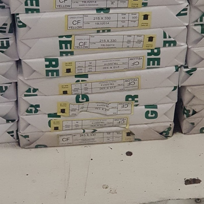 

Kertas NCR Bottom Merah/Kuning/Hijau/Biru/Putih ukuran F4/Folio/A4 SALE