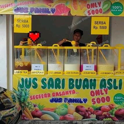 Tabung Aquarium Es buah Acrylic BULAT Wadah minuman Akrilik