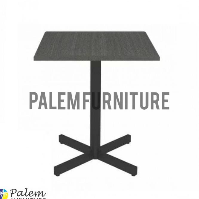 Meja Cafe Meja Kotak Kaki Besi