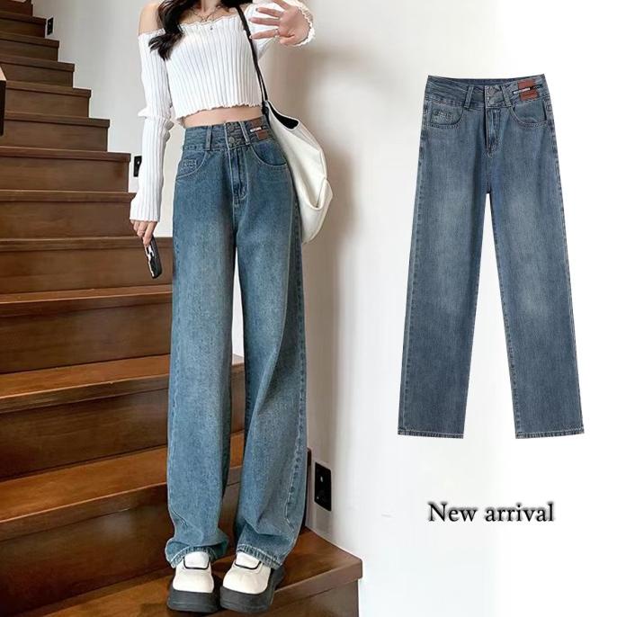 Celana Jeans Panjang Wanita Jumbo Kulot Jeans Ripped Boyfriend Style