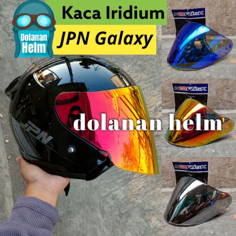 Kaca Helm Iridium JPN GALAXY Visor Helmet Flat Venom Open Flat Datar JPN GALAXY