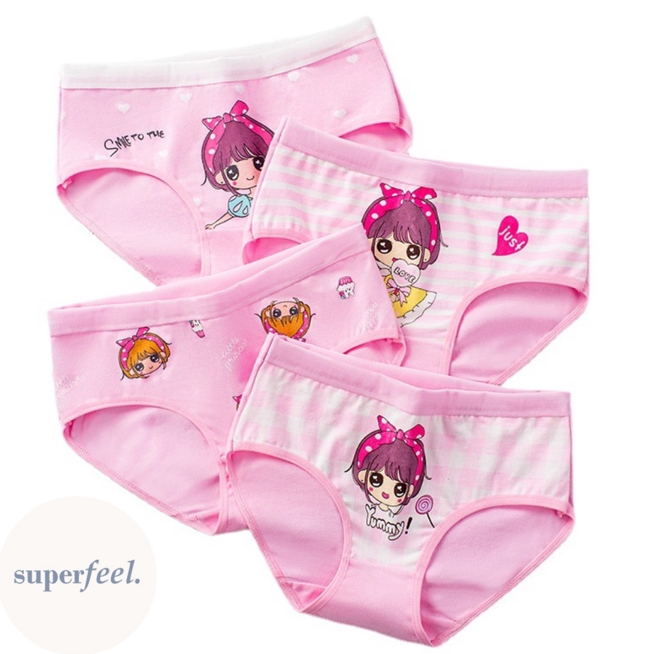 Terkini SFL CELANA DALAM KOLOR ANAK PEREMPUAN KECIL KATUN COTTON CD BOCAH BALITA TK SD WANITA 707