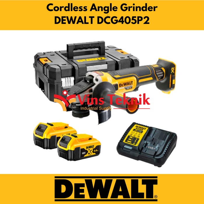 Mesin Gerinda Baterai Dcg405 Dewalt Cordless Grinder Dcg 405 20Volt