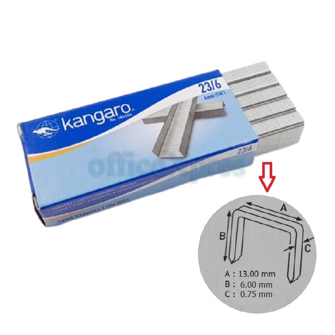 

OO77 Isi Staples / Isi Stapler Jilid / Necis / Staples Heavy Duty / Stapler Kangaro fc8y0