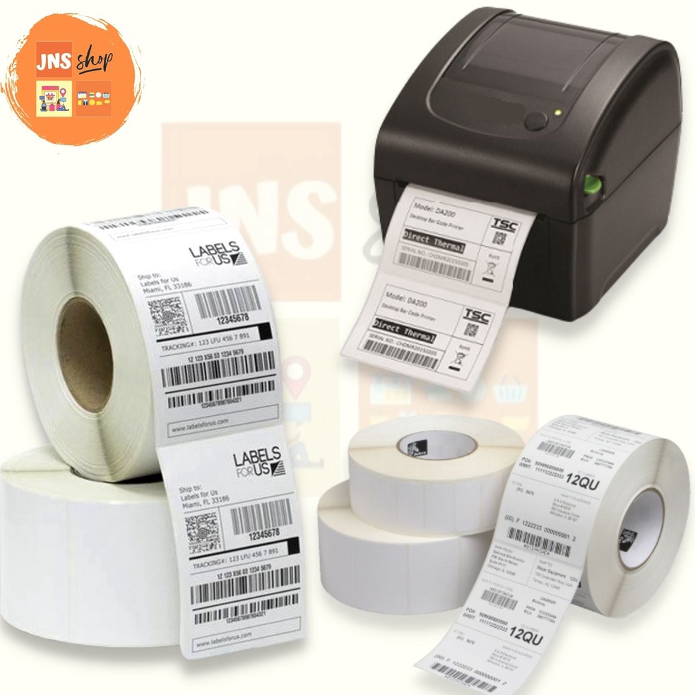 

[NR7] THERMAL LABEL 100x150 Isi 250pc (LEBIH TEBAL) Thermal Paper Roll Sticker Printer Murah ➱Stok Banyak