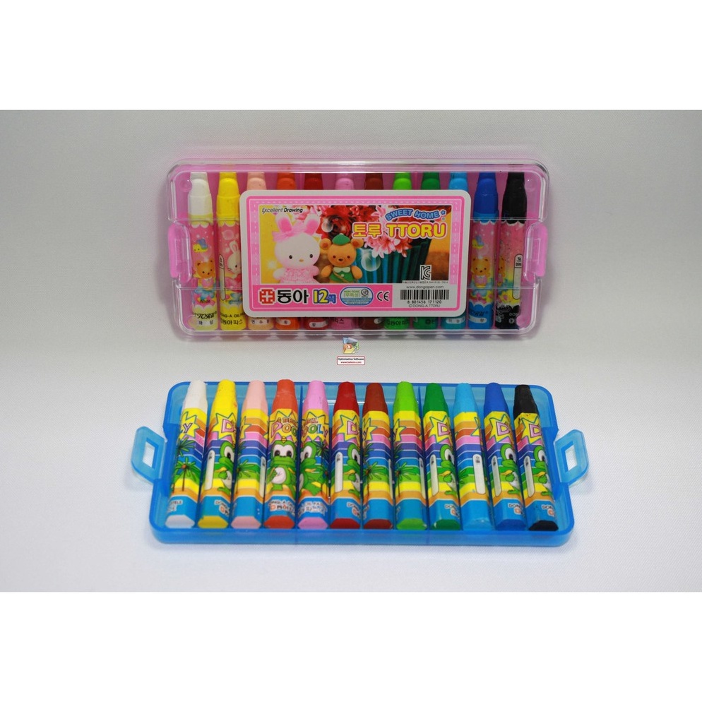 

✱ Oil Pastel / Crayon Donga 12 Warna DONGA / NON TOXIC / Korea 6340