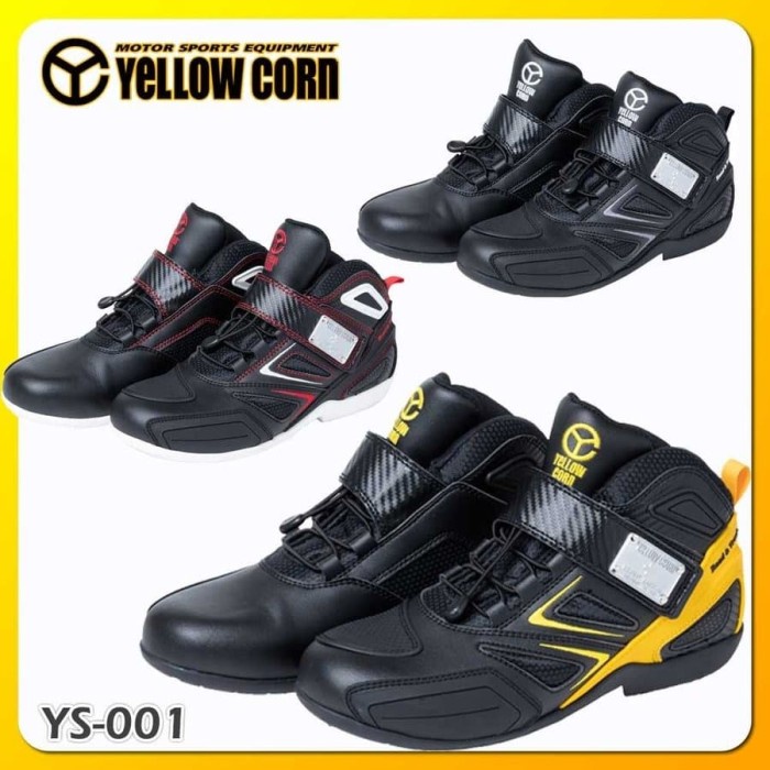 Bestseller Sepatu Motor Yellow Corn Black Yellow Sepatu Motor Original