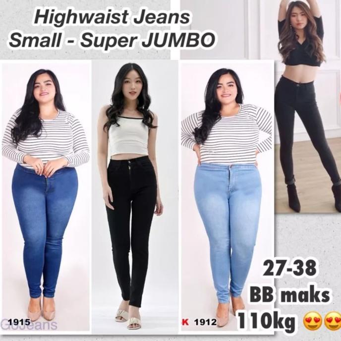 Celana Highwaist Jeans JSK/Highwaist Jeans JUMBO/Highwaist BIG SIZE