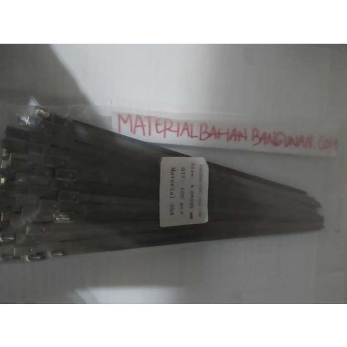 

Bestseller Sabuk Marker Ties 20 Cm Kabel Ties Stainless Self Locking Zip Perpack