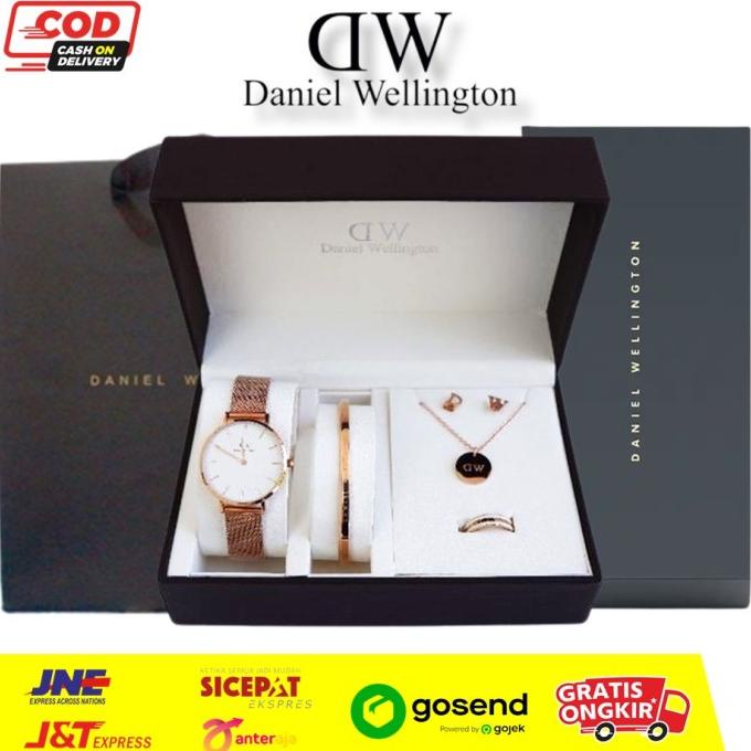 Jam Tangan Wanita DW Original Petite 1 Set Paket Premium