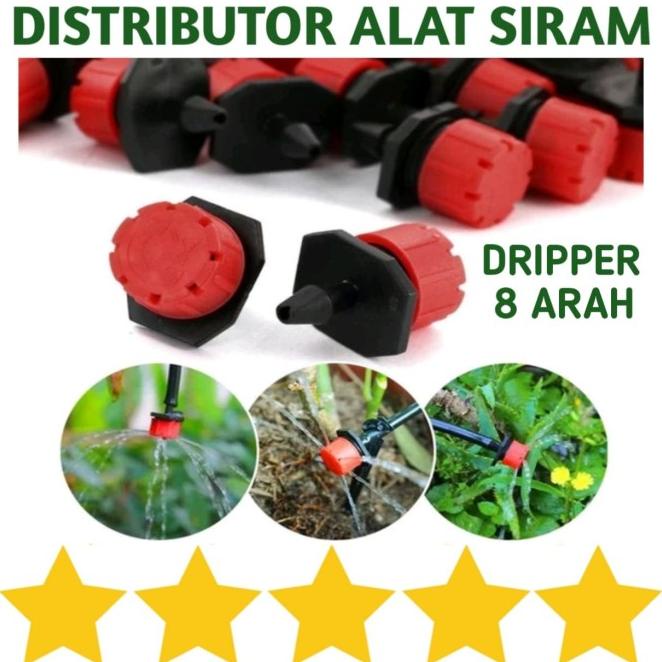 Paket Penyiraman Taman Pot Bunga Kran Air Sprinkler Dripper Alat Siram