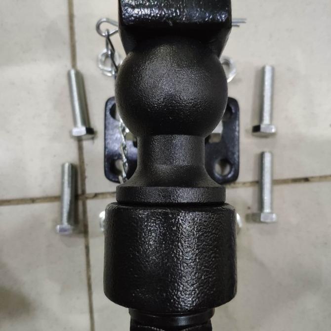 Towing Pintle Hook Bopel Black Crome Original