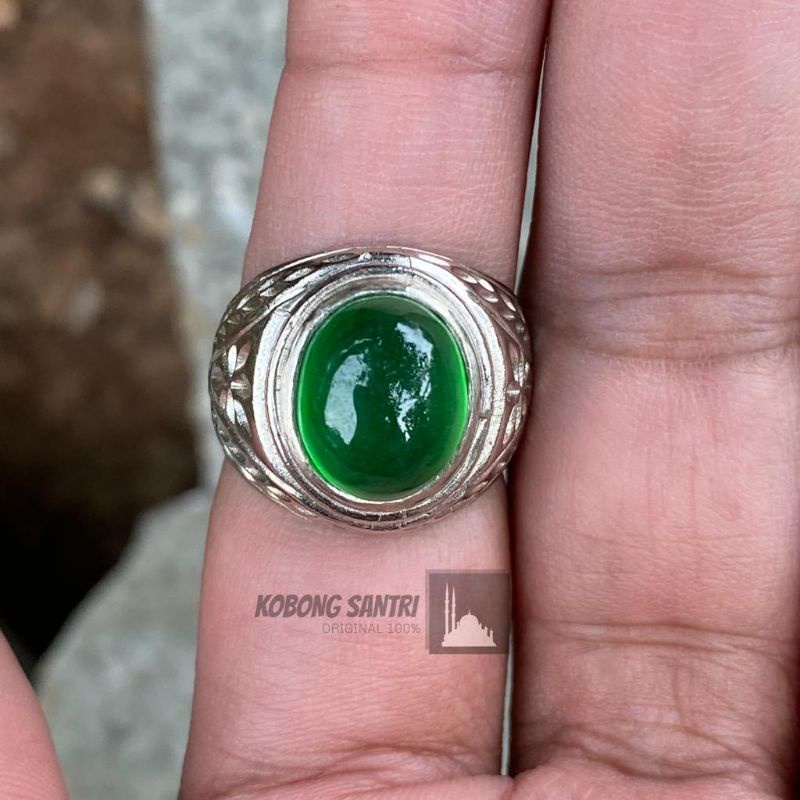 Cincin Batu Akik Giok Burma Tife C 100% Garansi Natural (N)