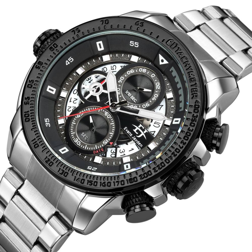 Jam Tangan Pria Evans Jayden 9466 Rantai Chrono