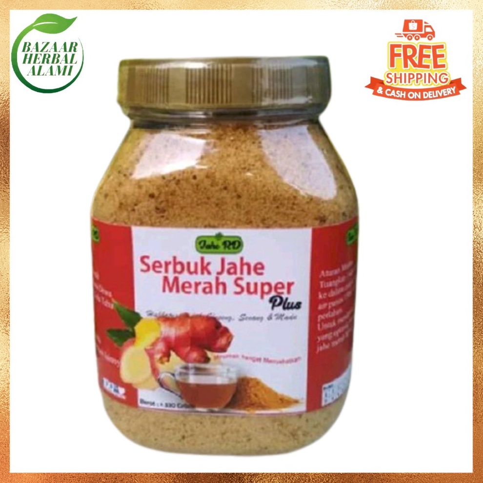 

MWRM1968 Serbuk Instan Jahe Merah RD plus Habbatussauda 330 gram kemasan Toples