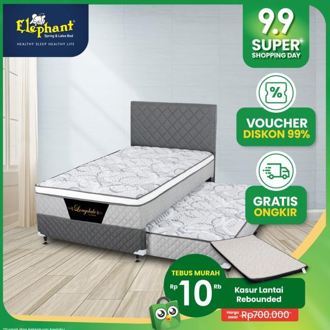 Springbed / Kasur 2 in 1 Elephant Longdale Rebounded