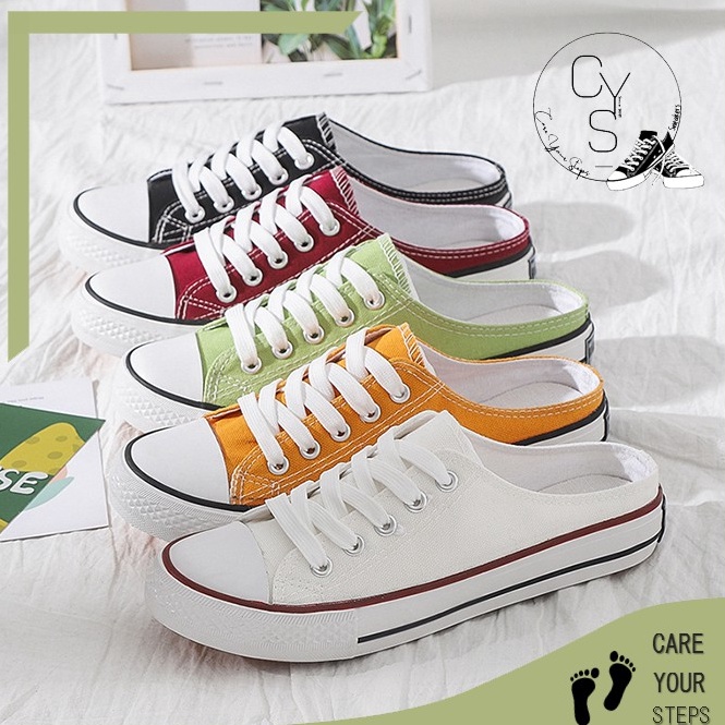 SALE CYS Sepatu Sneakers Wanita Pria Sepatu Kasual Kanvas Fashion Style Sepatu Sekolah Cewek Cowok S