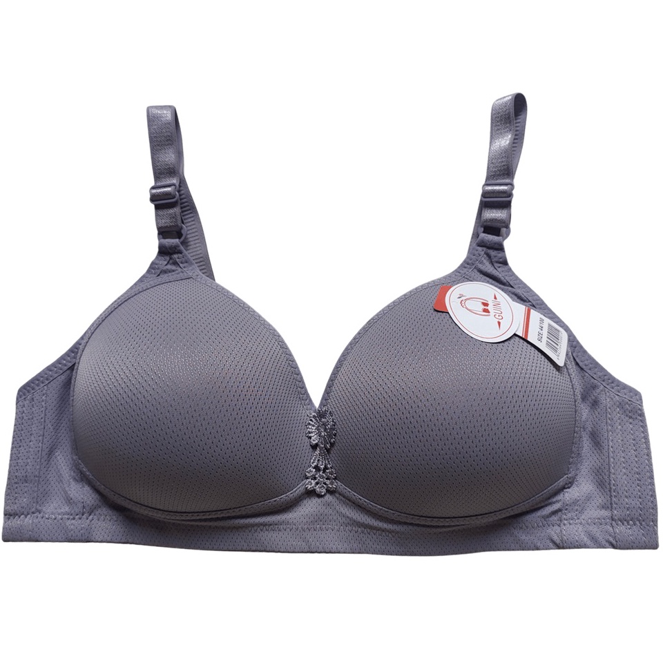 HARGA SPESIAL Bra Guini D128 uk 36-46 Cup D Tanpa Kawat Busa Tipis Kait 3