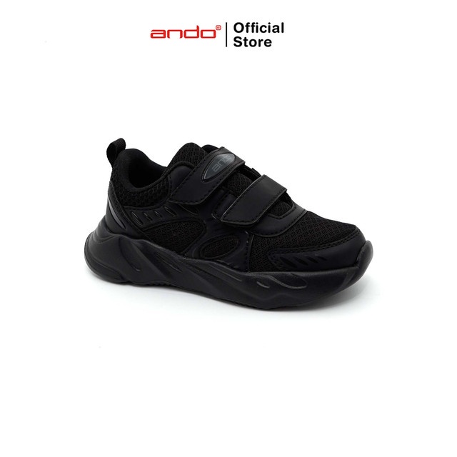 Ando Official Sepatu Sneakers Roswheel V Anak - Hitam/Hitam