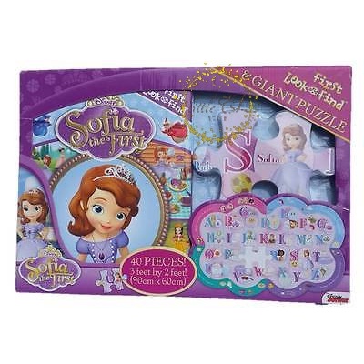 MUST HAVE SOFIA THE FIRST: FIRST LOOK AND FIND BOOK & GIANT PUZZLE TERMURAH