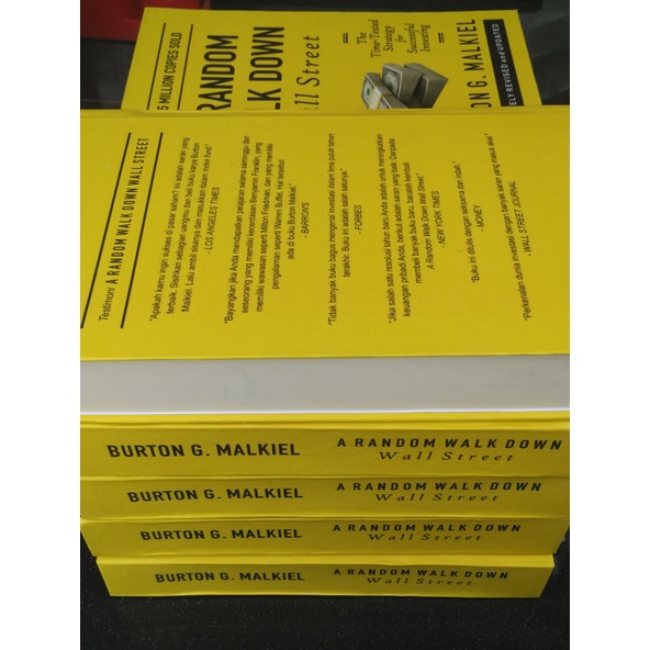 FLASH SALE BURTON G. MALKIEL - A RANDOM WALK DOWN WALL STREET - TERJEMAHAN TERBARU