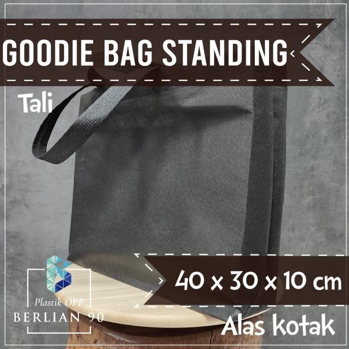 

=+=+=+] Goodie Bag Standing Handle 40 x 30 x 10 Tas Spunbond Lanscape Tas Kain