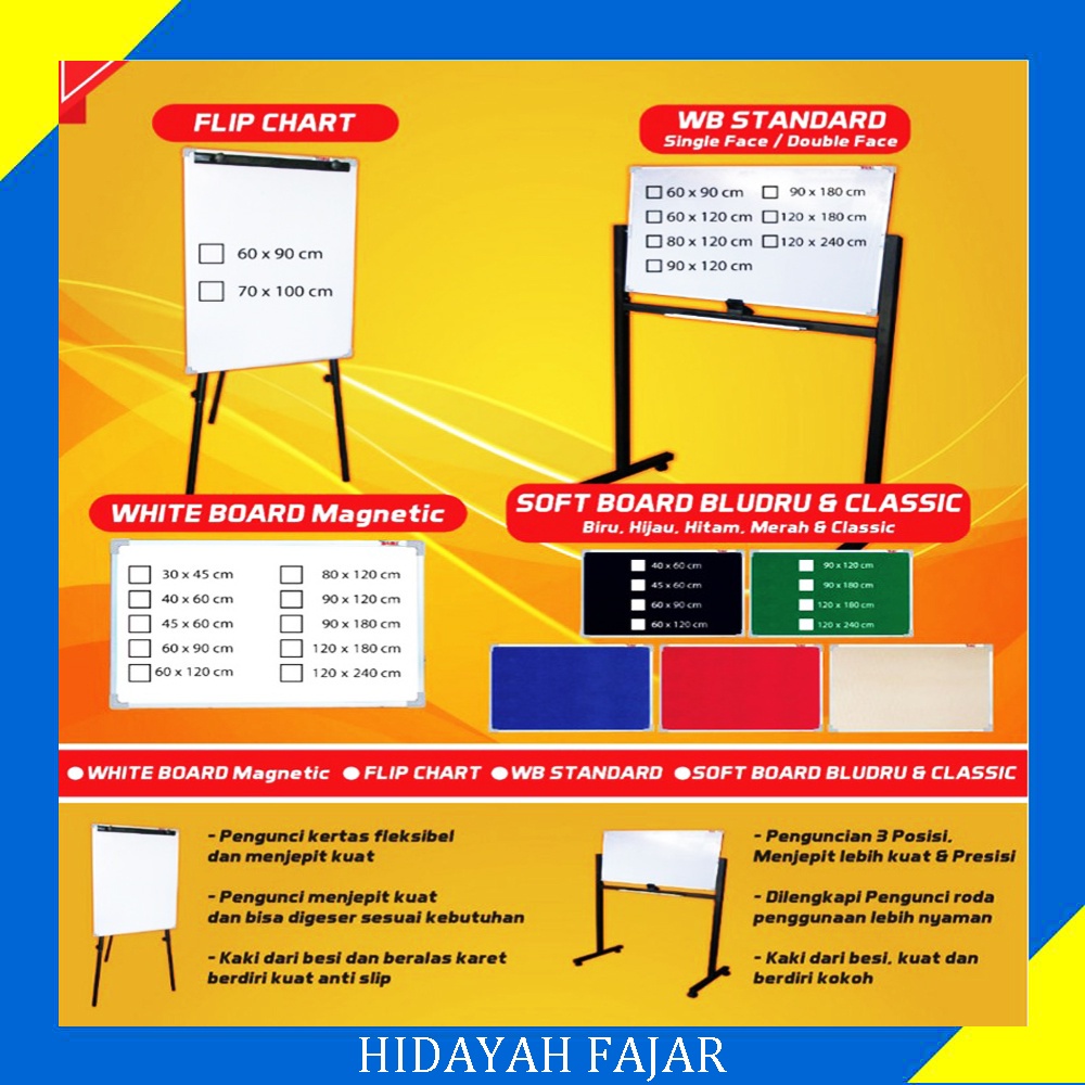

Whiteboard Magnet - Papan Tulis Magnet - Papan Tulis 50 X 70 - Whiteboard