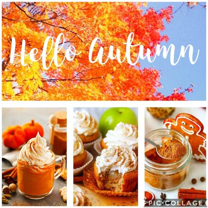 

}}}}}}] Fall Autumn Pumpkin Apple Pie Gingerbread Spice Halloween Thanksgiving