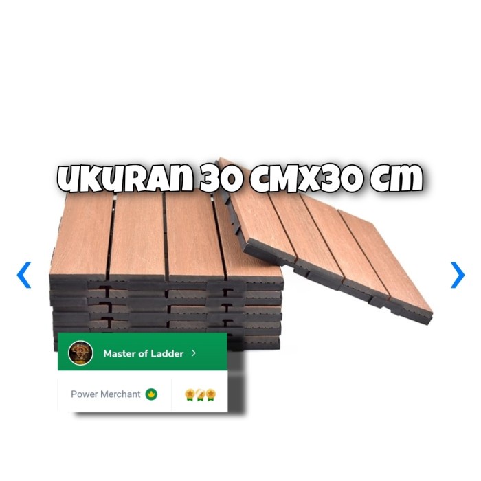 Terlaris Kris Outdoor Wood Plastic Interlocking Flooring Tile Deck Kayu Jati