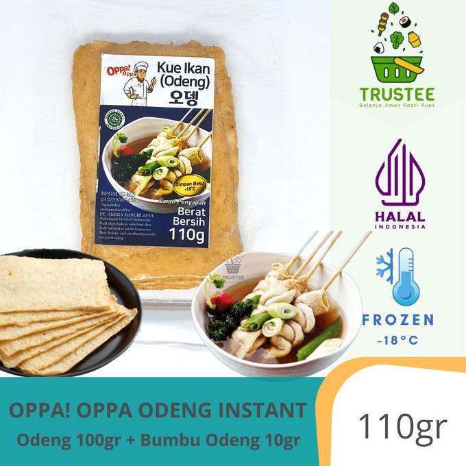 

~@~@~@~@] Oppa Odeng Instant - Odeng Eomuk Fish Cake 100gr + Bumbu 10gr Halal