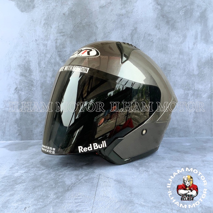 Helm Dyr Subaru Paket Ganteng Carbone & Solid Helm Half Face Dyr Sub