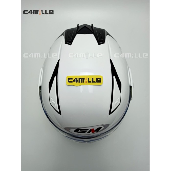 Helm Gm Interceptor Double Visor White