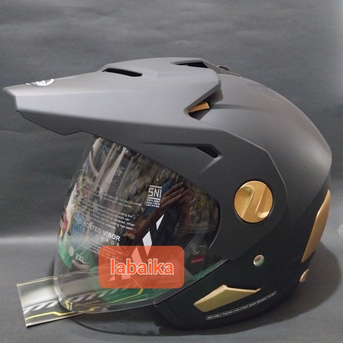 Helm Cargloss Former Solid Black Dof Helm Semi Cross