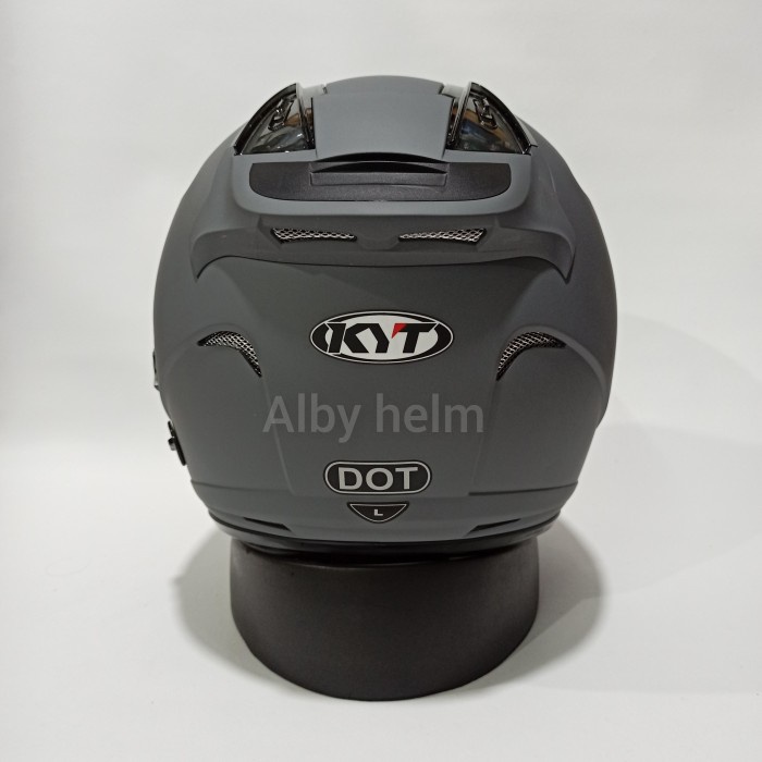 Helm Kyt Galaxy Flat R Polos Doff Gorila Grey Abu Doff