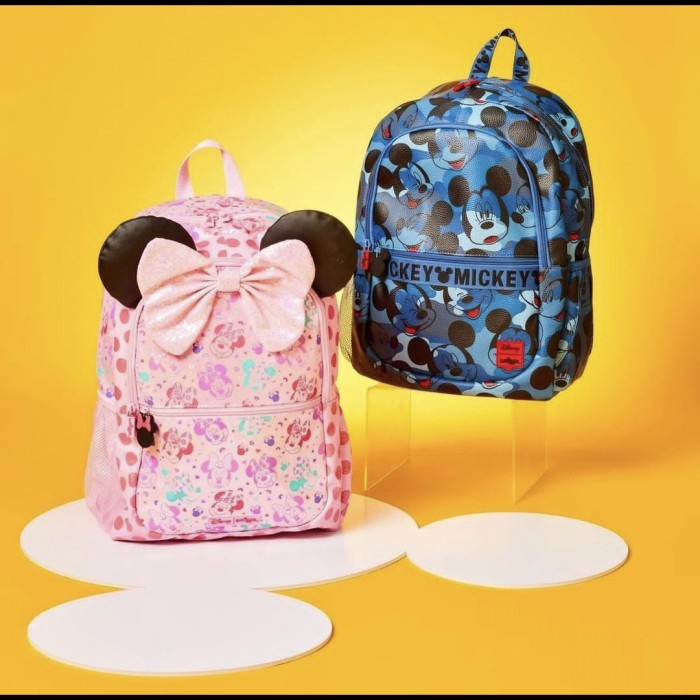 ✿KOP✿ Tas Smiggle Minnie -Mickey Mouse Ykk Resleting Ori / Tas Ransel Anak TERBARU