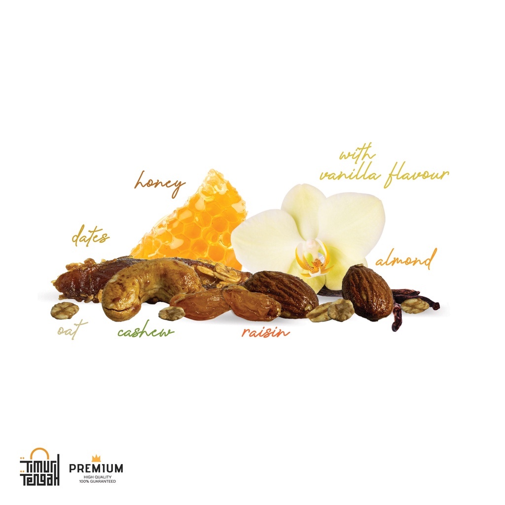 

Timur Tengah Granola Honey Vanilla 250 Gr Sereal Makanan Sehat