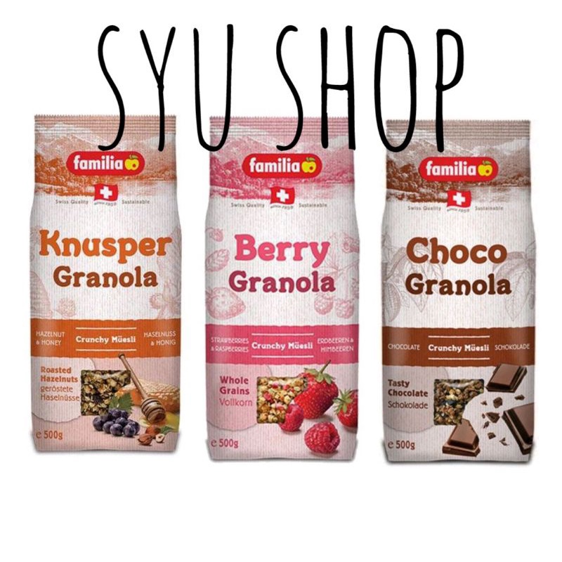 

Falia Choco Berry Knusper Crunch 500 Gr Granola Muesli Germany