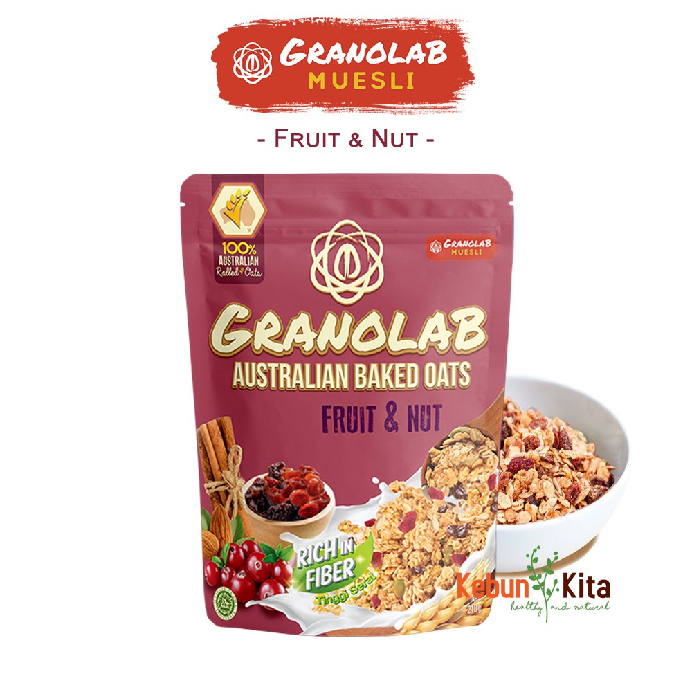 

Granolab Muesli - Granola Fruit & Nut 210 Gr